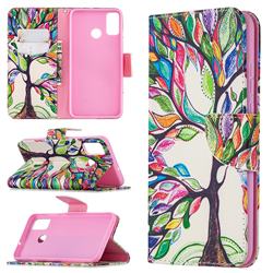 The Tree of Life Leather Wallet Case for Huawei Honor 9X Lite