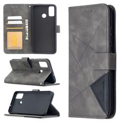 Binfen Color BF05 Prismatic Slim Wallet Flip Cover for Huawei Honor 9X Lite - Gray
