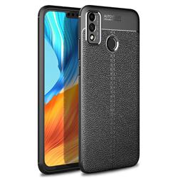 Luxury Auto Focus Litchi Texture Silicone TPU Back Cover for Huawei Honor 9X Lite - Black