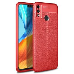Luxury Auto Focus Litchi Texture Silicone TPU Back Cover for Huawei Honor 9X Lite - Red