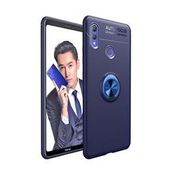 Auto Focus Invisible Ring Holder Soft Phone Case for Huawei Honor Note 10 - Blue