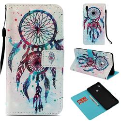ColorDrops Wind Chimes 3D Painted Leather Wallet Case for Huawei Honor Note 10
