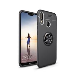 Auto Focus Invisible Ring Holder Soft Phone Case for Huawei Honor Play(6.3 inch) - Black