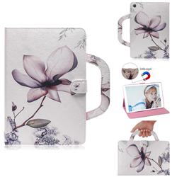 Magnolia Flower Handbag Tablet Leather Wallet Flip Cover for Huawei Honor Tab 5 (8 inch)