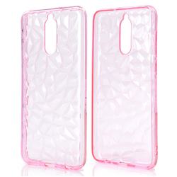 Diamond Pattern Shining Soft TPU Phone Back Cover for Huawei Mate 10 Lite / Nova 2i / Horor 9i / G10 - Pink