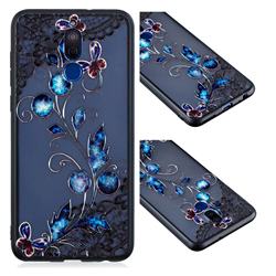 Butterfly Lace Diamond Flower Soft TPU Back Cover for Huawei Mate 10 Lite / Nova 2i / Horor 9i / G10