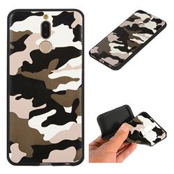 Camouflage Soft TPU Back Cover for Huawei Mate 10 Lite / Nova 2i / Horor 9i / G10 - Black White