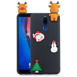 Black Elk Christmas Xmax Soft 3D Silicone Case for Huawei Mate 10 Lite / Nova 2i / Horor 9i / G10
