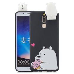 Big White Bear Soft 3D Climbing Doll Stand Soft Case for Huawei Mate 10 Lite / Nova 2i / Horor 9i / G10