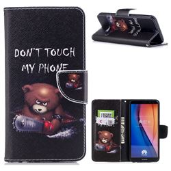 Chainsaw Bear Leather Wallet Case for Huawei Mate 10 Lite / Nova 2i / Horor 9i / G10