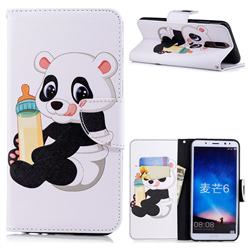 Baby Panda Leather Wallet Case for Huawei Mate 10 Lite / Nova 2i / Horor 9i / G10