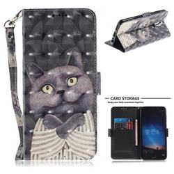 Cat Embrace 3D Painted Leather Wallet Phone Case for Huawei Mate 10 Lite / Nova 2i / Horor 9i / G10