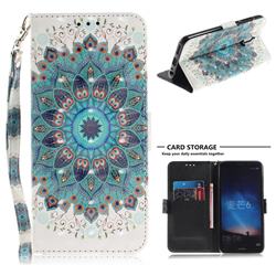 Peacock Mandala 3D Painted Leather Wallet Phone Case for Huawei Mate 10 Lite / Nova 2i / Horor 9i / G10