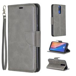 Classic Sheepskin PU Leather Phone Wallet Case for Huawei Mate 10 Lite / Nova 2i / Horor 9i / G10 - Gray