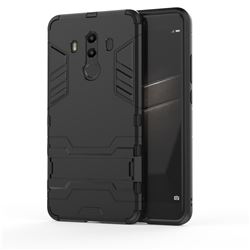 Armor Premium Tactical Grip Kickstand Shockproof Dual Layer Rugged Hard Cover for Huawei Mate 10 Pro(6.0 inch) - Black