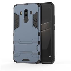 Armor Premium Tactical Grip Kickstand Shockproof Dual Layer Rugged Hard Cover for Huawei Mate 10 Pro(6.0 inch) - Navy