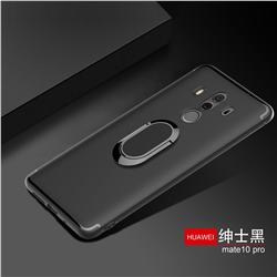 Anti-fall Invisible 360 Rotating Ring Grip Holder Kickstand Phone Cover for Huawei Mate 10 Pro(6.0 inch) - Black