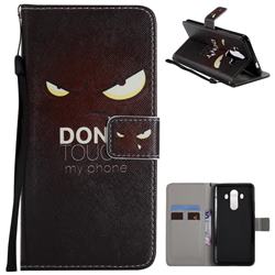 Angry Eyes PU Leather Wallet Case for Huawei Mate 10 Pro(6.0 inch)