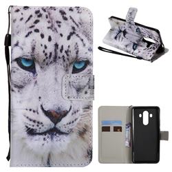 White Leopard PU Leather Wallet Case for Huawei Mate 10 Pro(6.0 inch)