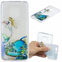Mermaid Clear Varnish Soft Phone Back Cover for Huawei Mate 20