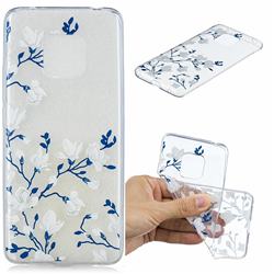 Magnolia Flower Clear Varnish Soft Phone Back Cover for Huawei Mate 20