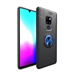 Auto Focus Invisible Ring Holder Soft Phone Case for Huawei Mate 20 - Black Blue
