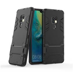 Armor Premium Tactical Grip Kickstand Shockproof Dual Layer Rugged Hard Cover for Huawei Mate 20 - Black