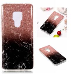 Glittering Rose Black Soft TPU Marble Pattern Case for Huawei Mate 20