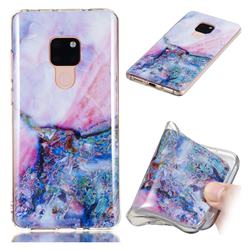 Purple Amber Soft TPU Marble Pattern Phone Case for Huawei Mate 20