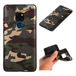 Camouflage Soft TPU Back Cover for Huawei Mate 20 - Gold Green