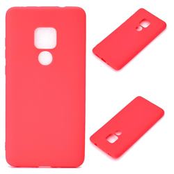 Candy Soft Silicone Protective Phone Case for Huawei Mate 20 - Red
