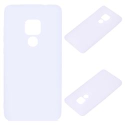 Candy Soft Silicone Protective Phone Case for Huawei Mate 20 - White