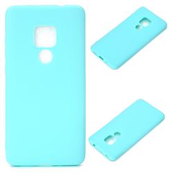 Candy Soft Silicone Protective Phone Case for Huawei Mate 20 - Light Blue