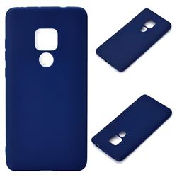 Candy Soft Silicone Protective Phone Case for Huawei Mate 20 - Dark Blue