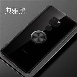 Anti-fall Invisible Press Bounce Ring Holder Phone Cover for Huawei Mate 20 - Elegant Black