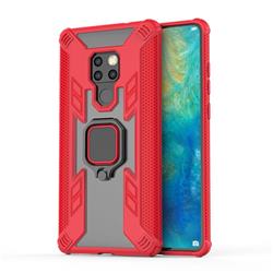 Predator Armor Metal Ring Grip Shockproof Dual Layer Rugged Hard Cover for Huawei Mate 20 - Red