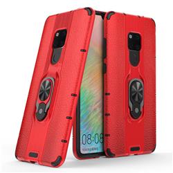 Alita Battle Angel Armor Metal Ring Grip Shockproof Dual Layer Rugged Hard Cover for Huawei Mate 20 - Red
