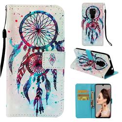 ColorDrops Wind Chimes 3D Painted Leather Wallet Case for Huawei Mate 20