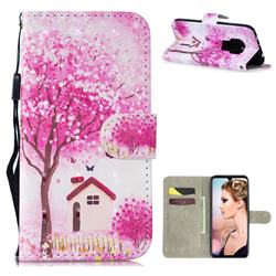 Tree House 3D Painted Leather Wallet Phone Case for Huawei Mate 20