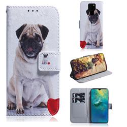 Pug Dog PU Leather Wallet Case for Huawei Mate 20