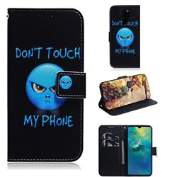Not Touch My Phone PU Leather Wallet Case for Huawei Mate 20