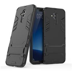 Armor Premium Tactical Grip Kickstand Shockproof Dual Layer Rugged Hard Cover for Huawei Mate 20 Lite - Black