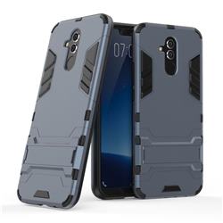 Armor Premium Tactical Grip Kickstand Shockproof Dual Layer Rugged Hard Cover for Huawei Mate 20 Lite - Navy