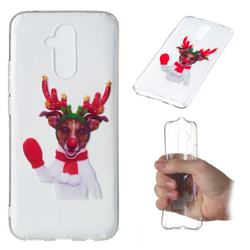 Red Gloves Elk Super Clear Soft TPU Back Cover for Huawei Mate 20 Lite