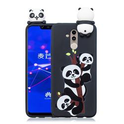 Ascended Panda Soft 3D Climbing Doll Soft Case for Huawei Mate 20 Lite