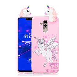 Wings Unicorn Soft 3D Climbing Doll Soft Case for Huawei Mate 20 Lite