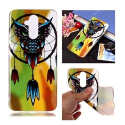 Owl Wind Chimes Noctilucent Soft TPU Back Cover for Huawei Mate 20 Lite