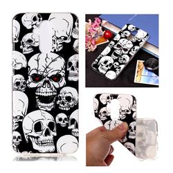 Red-eye Ghost Skull Noctilucent Soft TPU Back Cover for Huawei Mate 20 Lite