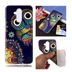 Tribe Owl Noctilucent Soft TPU Back Cover for Huawei Mate 20 Lite