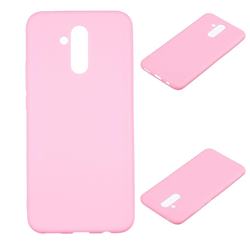 Candy Soft Silicone Protective Phone Case for Huawei Mate 20 Lite - Dark Pink